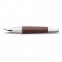 E-motion Pearwood Fountain Pen, Fine, Dark Brown